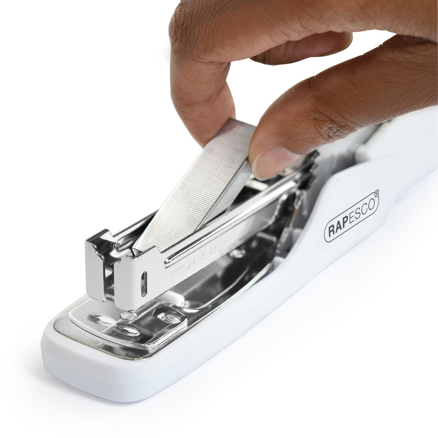 - Rapesco 1310 Stapler | X5-Mini Less Effort | White -