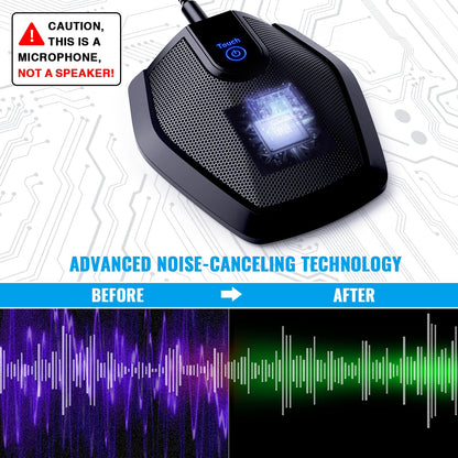 - TONOR USB Conference Microphone | Omnidirectional Boundary Condenser | PC Microphone -