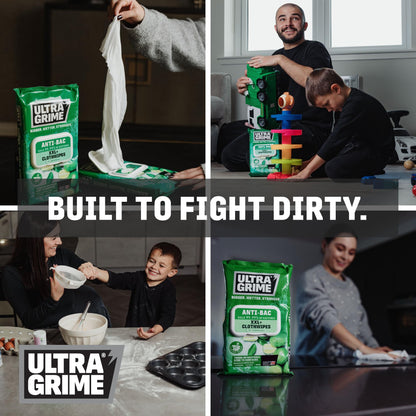 - UltraGrime Antibacterial Wipes 80 Thick Large Wipe Pack -