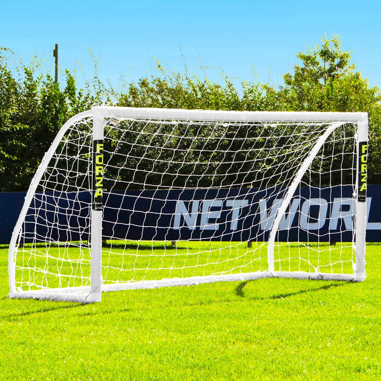 - FORZA Match Football Goal [6 Sizes] | Lightweight & Weatherproof PVC Garden Goals | Optional Target Sheets (8ft x 4ft, Without Target Sheet) -