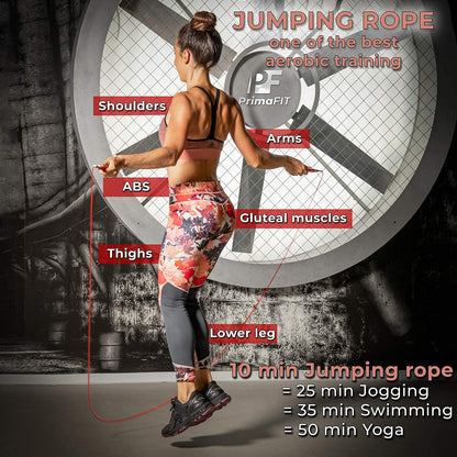 - PrimaFIT Pro Speed Skipping Rope | Weighted Jump Rope -