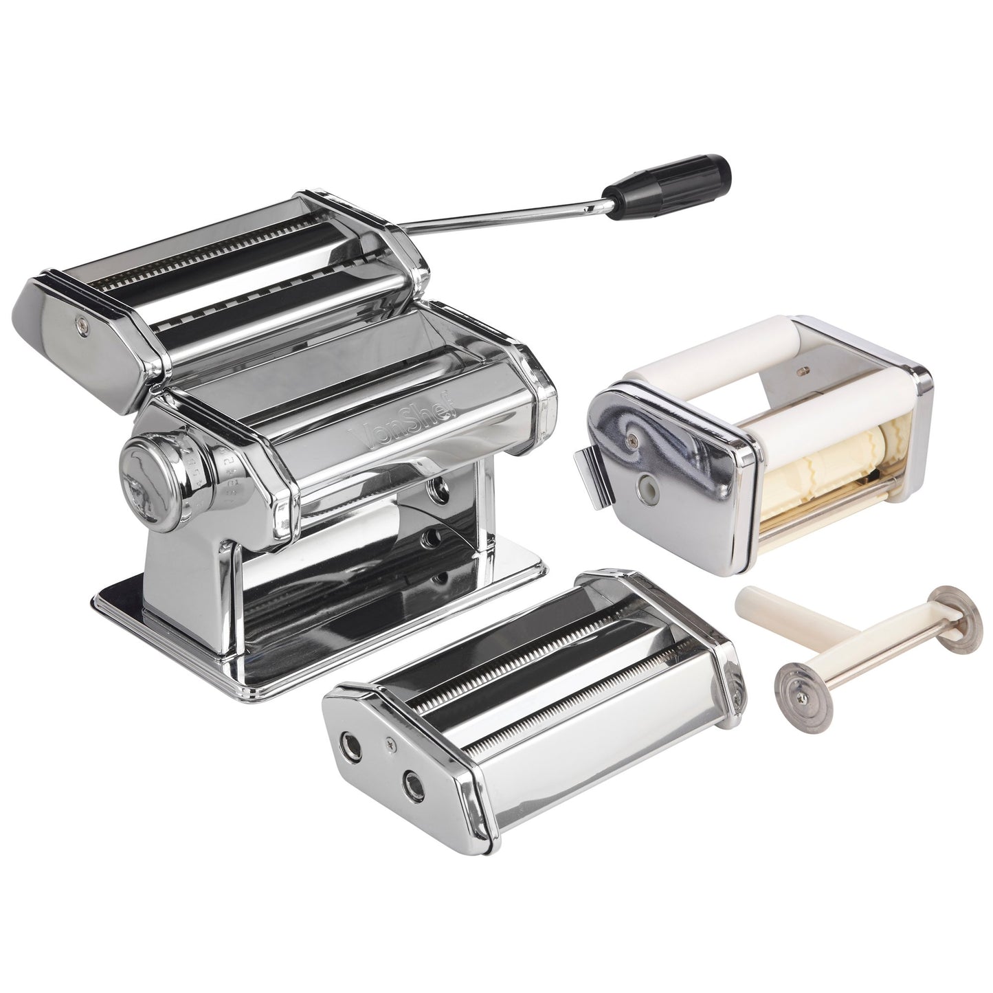 - VonShef Manual Pasta Machine, Professional Stainless Steel Pasta Maker