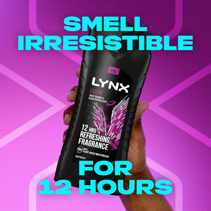 - Lynx Excite Shower Gel Mens Body Wash -
