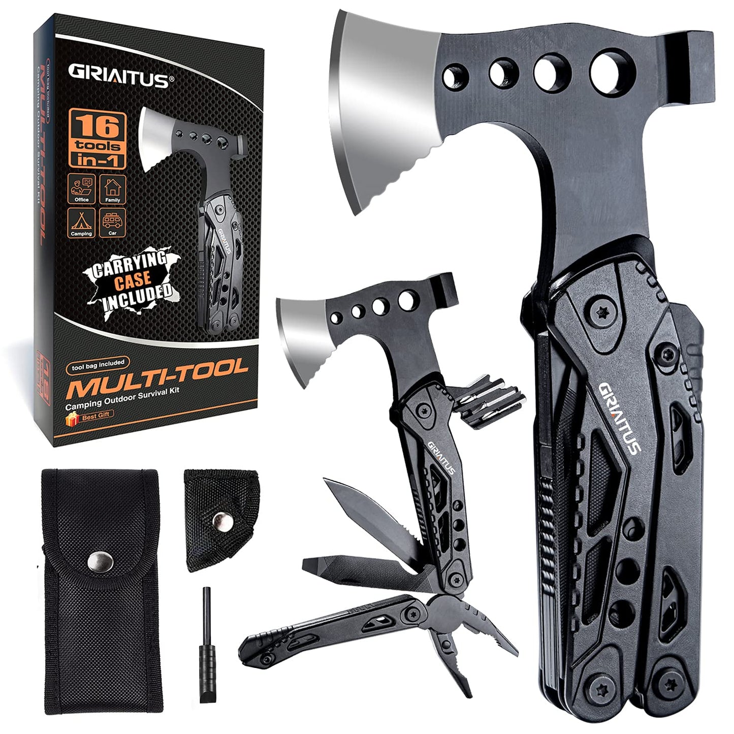 - GIRIAITUS Camping Multitool |  16 in 1 Upgraded Multi Tool -