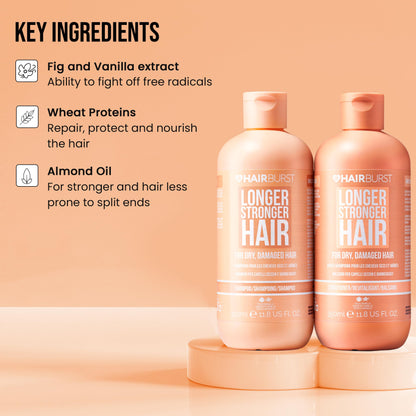 - HAIR BURST Shampoo and Conditioner Set For Dry & Damaged Hair -