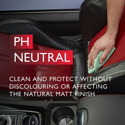 Autoglym Leather Clean & Protect Complete Kit - Ultimate Car Leather Cleaner Kit Includes 500ml Leather Cleaner, 500ml Leather Care Balm, (1) Hi-Tech Aqua-Dry, (1) Perfect Polish Applicator