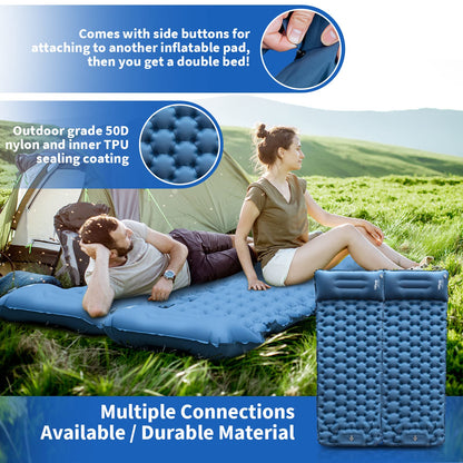 - HiiPeak Camping Sleeping Pad | Ultralight Inflatable Sleeping Mat with Built-in Foot Pump & Pillow -