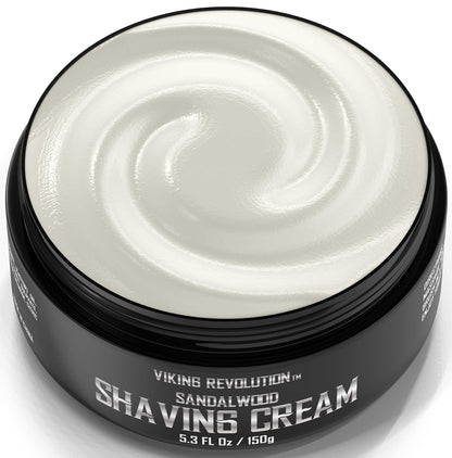 - Luxury Shaving Cream for Men | Sandalwood Scent | Soft, Smooth & Silky Shaving Soap -