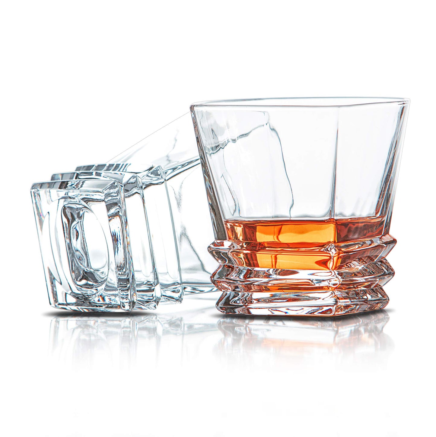 - Van Daemon Crystal Whisky Decanter (750ml) and Set of 4 Whiskey Glasses (300ml) -