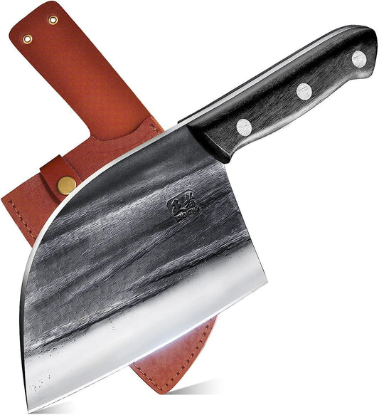 - ENOKING Professional Chef Knife | 6.7inch Handmade Forged Kitchen Knife for Chopping -