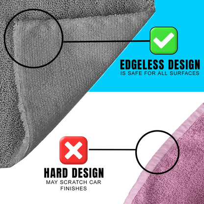 - Towelogy® Microfibre Cleaning Cloths Grey | Large Thick Ultra Absorbent Multipurpose -