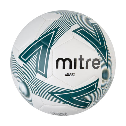 - Mitre Impel L30P Football | Highly Durable | Shape Retention | White/Green | Size 5 -