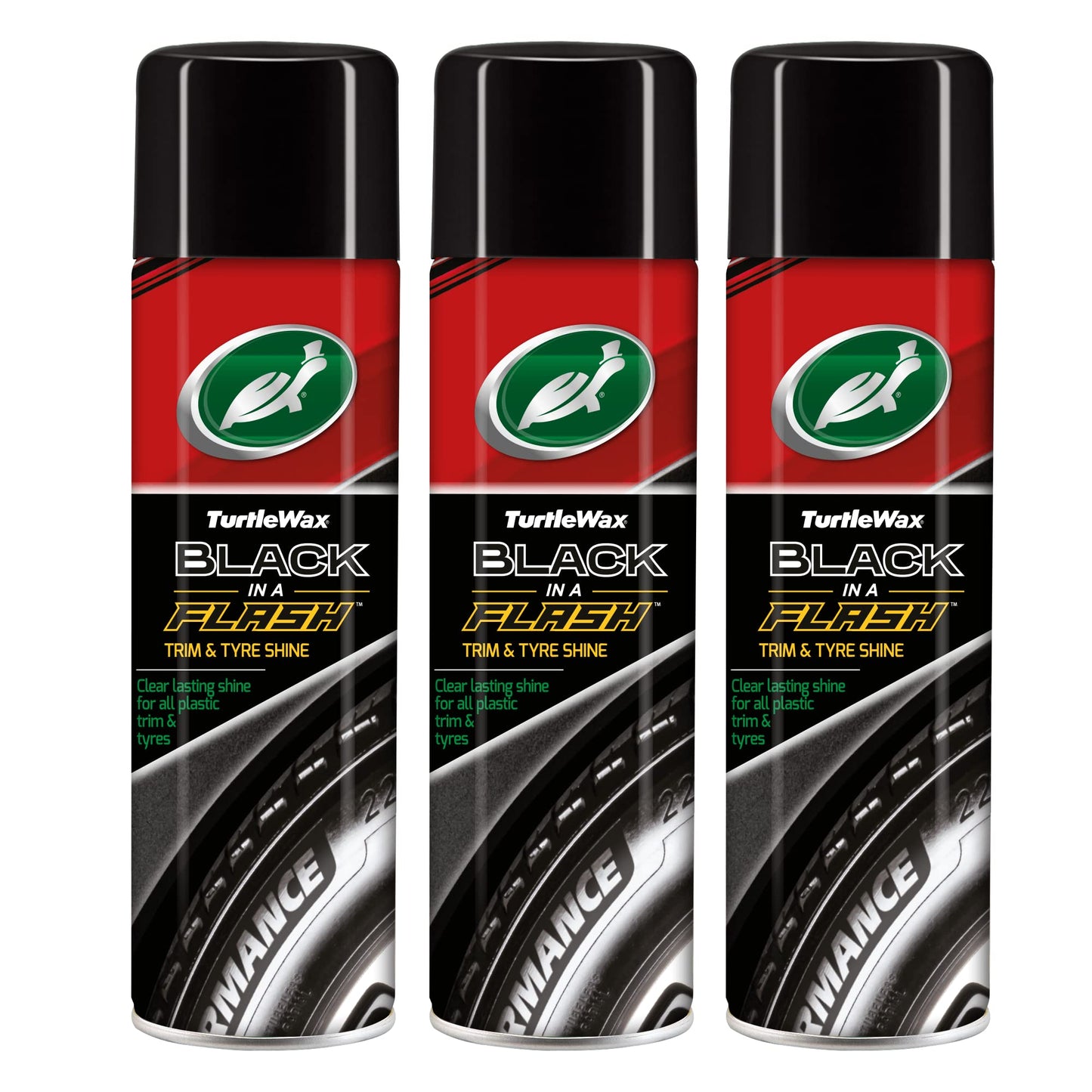 - Turtle Wax Black In A Flash 500 | x3 | Universal Tyre & Trim Cleaner -