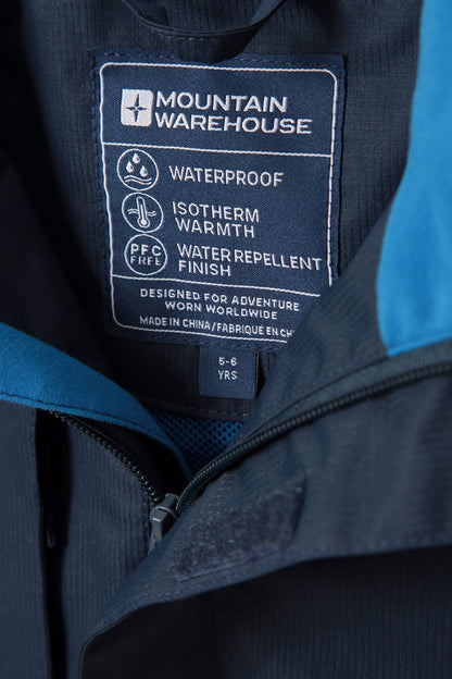 - Mountain Warehouse Samson Kids Waterproof Jacket | Taped Seams Rain Jacket -
