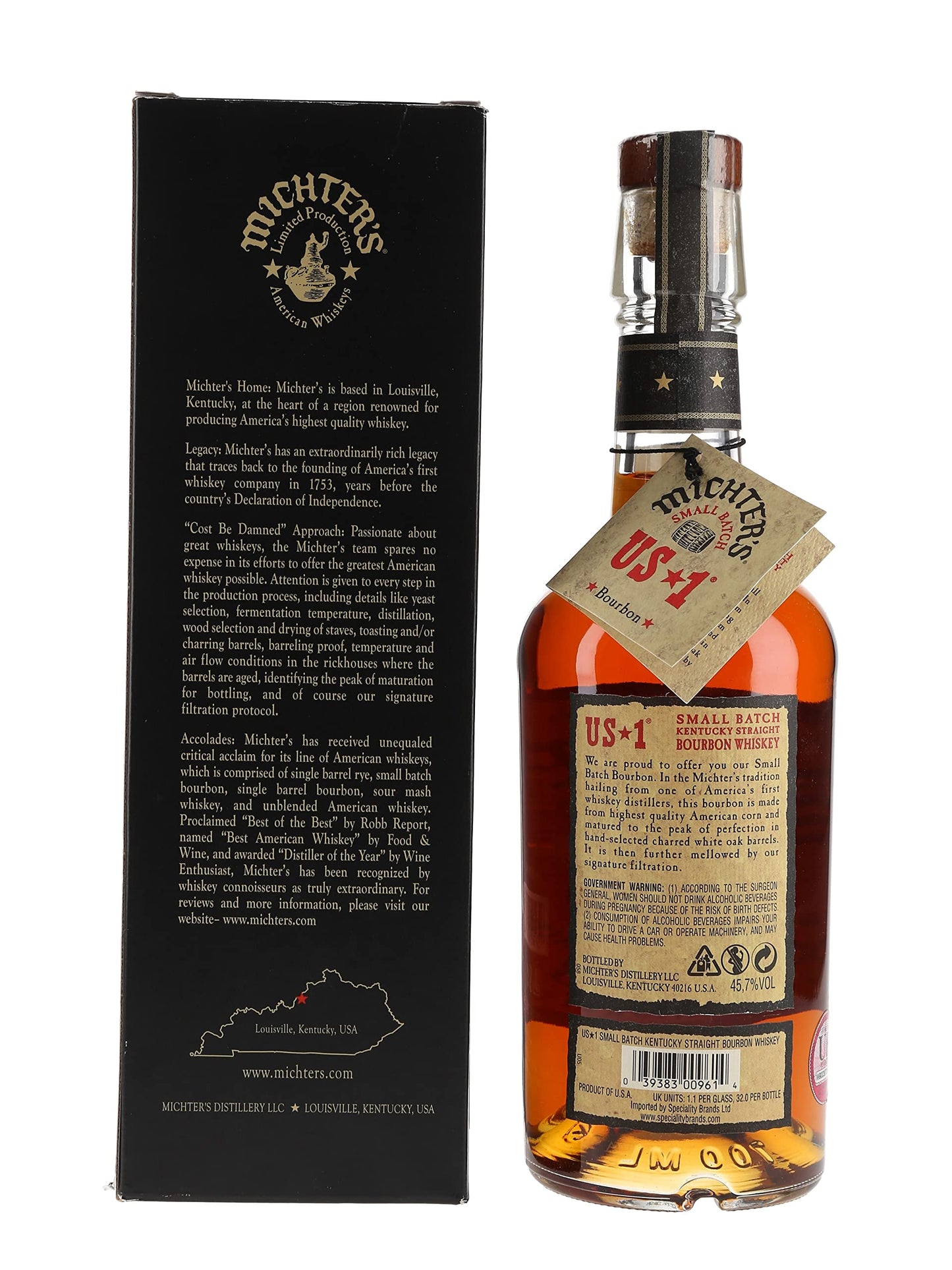 - Michter's US*1 Small Batch Kentucky Straight Bourbon Whiskey | 70cl | 45.7% ABV -