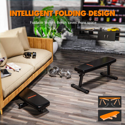 - WINNOW Weight Bench Folding Workout Bench with Carrying Handle