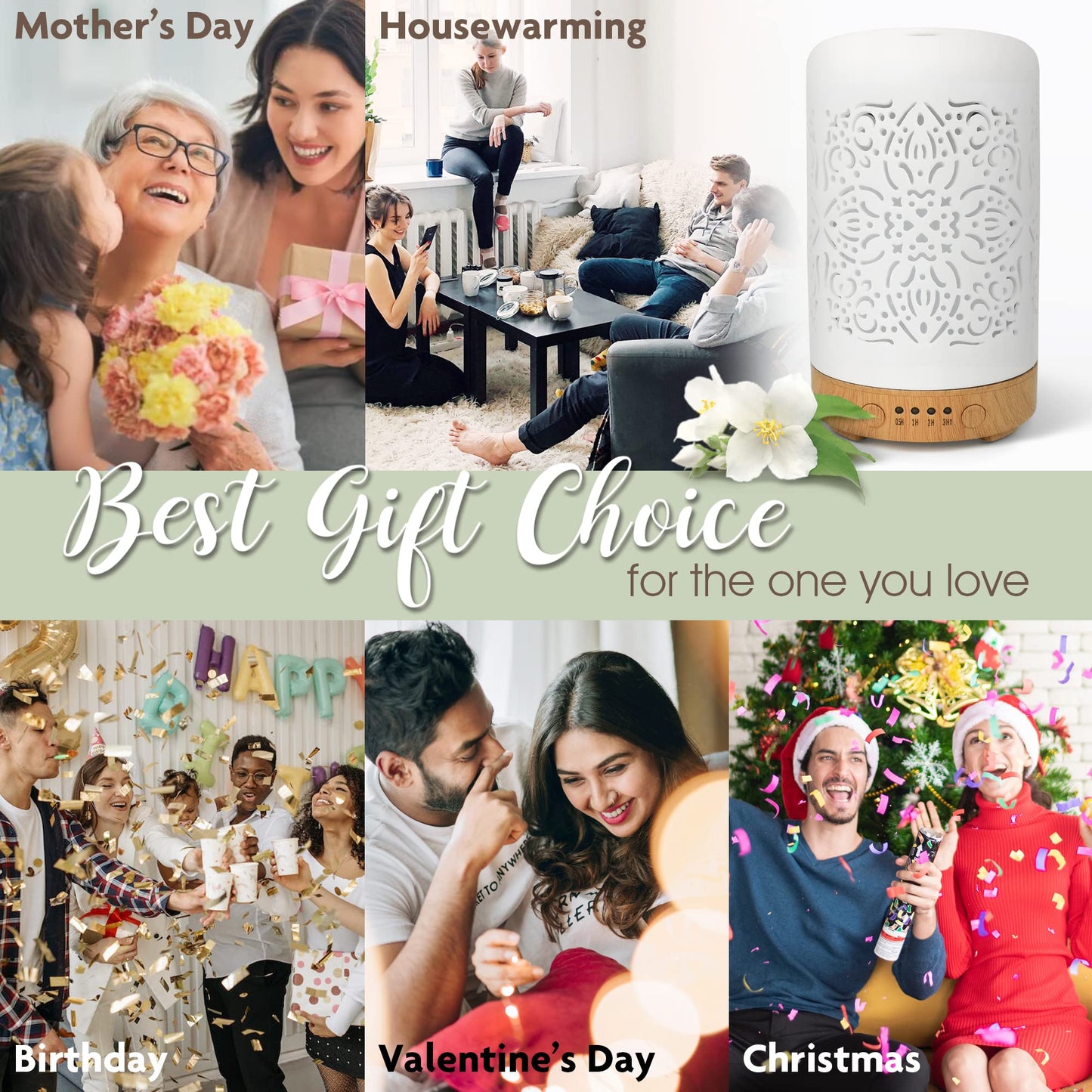 - Earnest Living Essential Oil Diffuser for Home -
