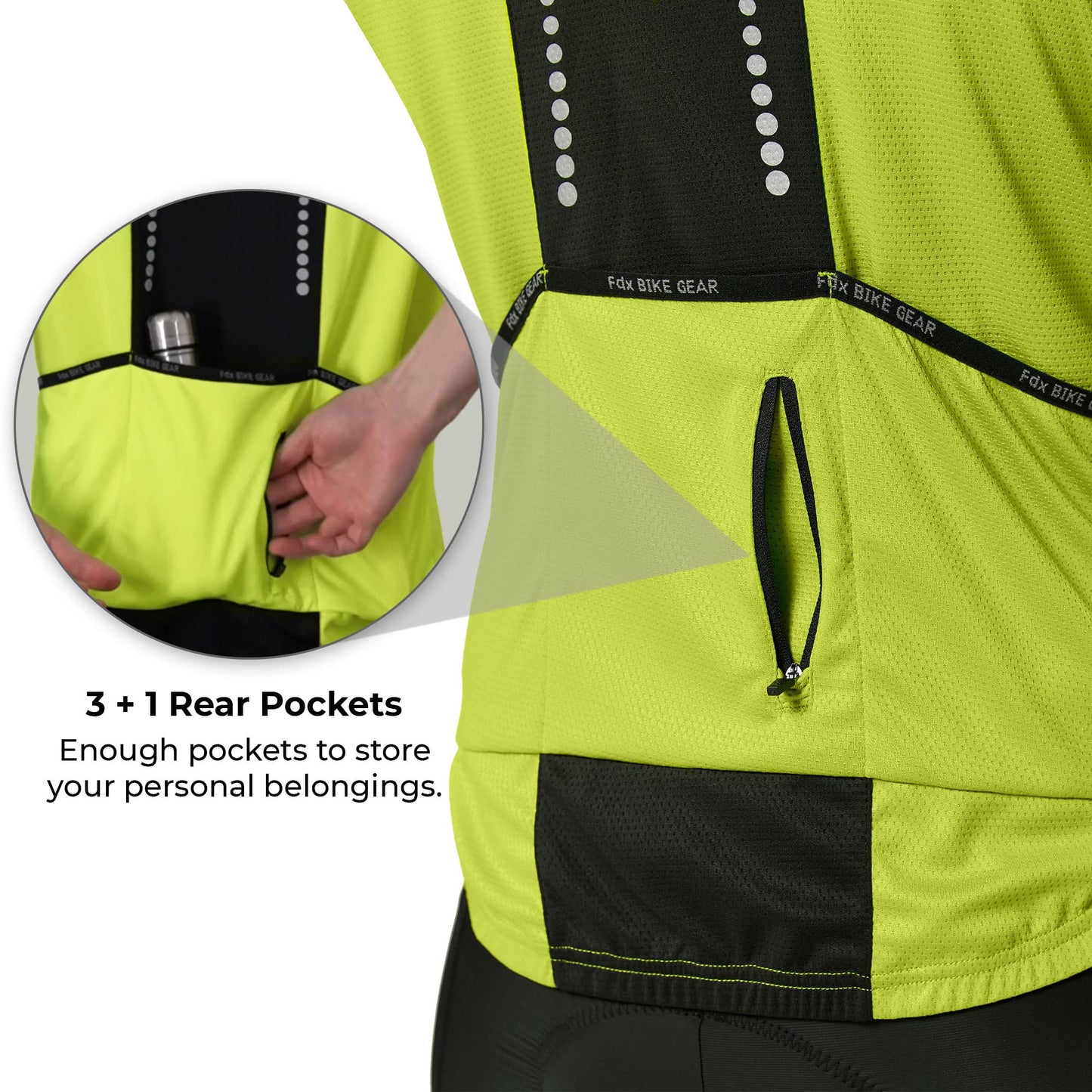 - FDX Men’s Cycling Jersey | Half Zipped | Half Sleeves -