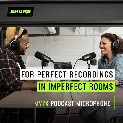 - Shure MV7X XLR Podcast Microphone | Pro Quality Dynamic Mic for Podcasting & Vocal Recording | Black -