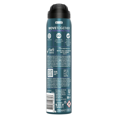 - Sure Men | Nonstop Protection | Active Dry Antiperspirant Deodorant | 250 ml -