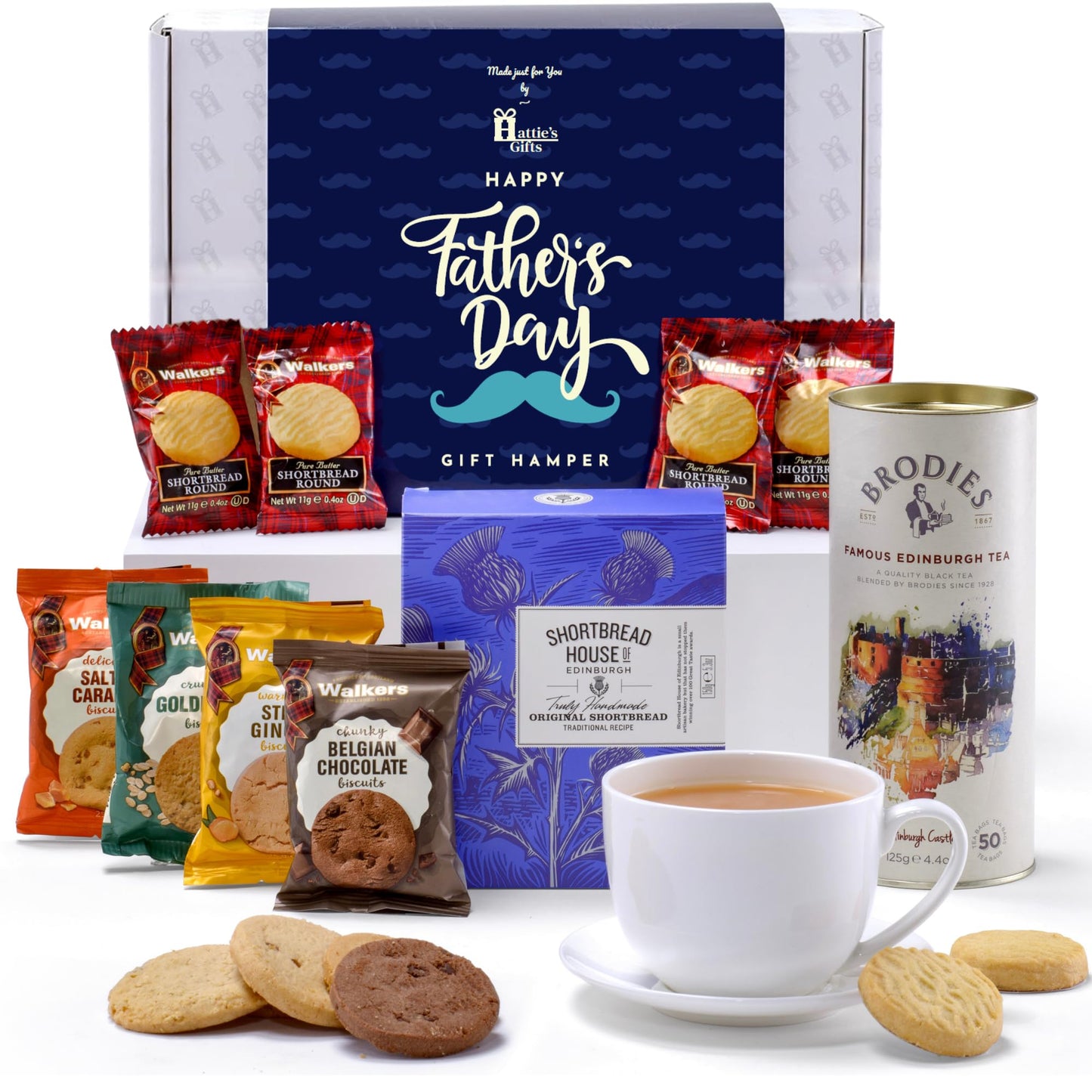 - Hattie's Gifts Father's Day Hamper | Afternoon Tea Hamper For Dads -