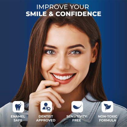 BetterWhite Teeth Whitening Powder - Dentist-Approved & Enamel-Safe | 6 Month Supply | Tea, Coffee, Wine & Smoking Stain Remover | Non-Sensitive Formula | Peroxide-Free | HAP, Baking Soda & Xylitol