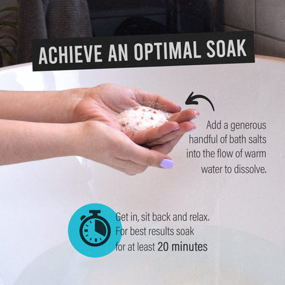 - Excl Epsom Salts | Himalayan Pink Salt | Bath Salts Muscle Soak -