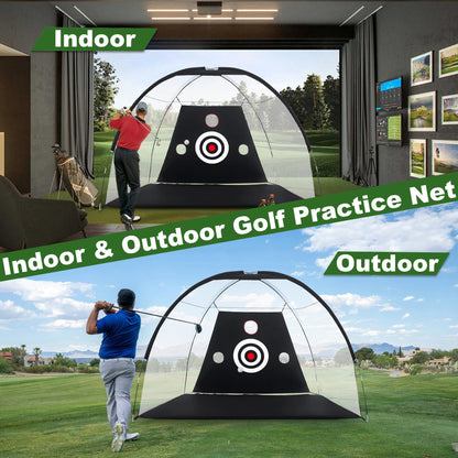 - Golf Hitting Net | 10x7ft Golf Nets for Backyard Driving | Golf Practice Net with Chiping Net -