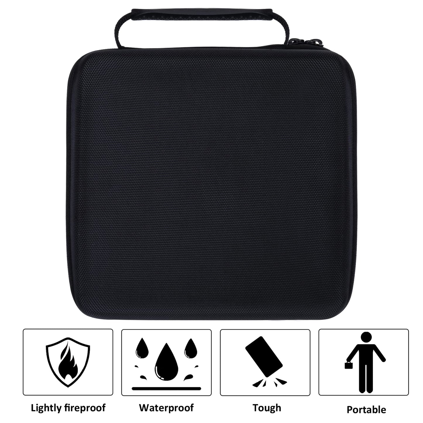 co2CREA Hard EVA Shell Storage Dart Case for 20 Steel Tip or Soft Tip Darts, Carrying Case with Numerous mesh Pockets Holder for Dart Tips,Shafts,Flights and More Dart Accessories,Case Only