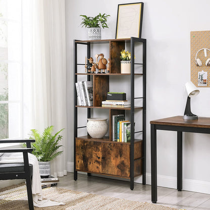 - VASAGLE Bookshelf, Storage Shelf, Large Bookcase with Doors -