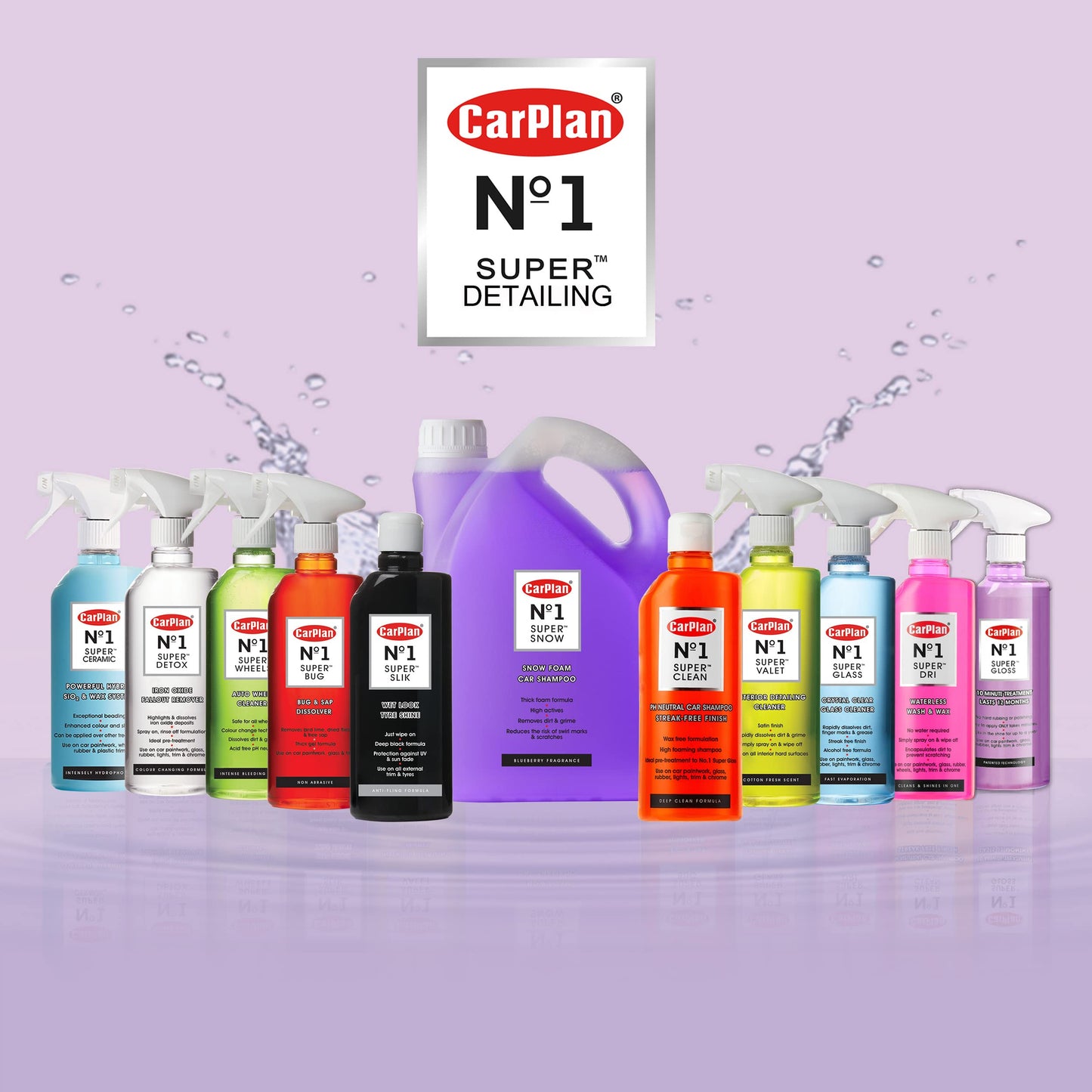 CarPlan No.1 Super Glass Car Glass Cleaner, 600 ml
