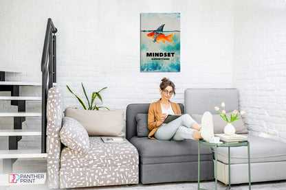 - Panther Print | Canvas Wall Art |  Beautiful Living Room Framed Art -