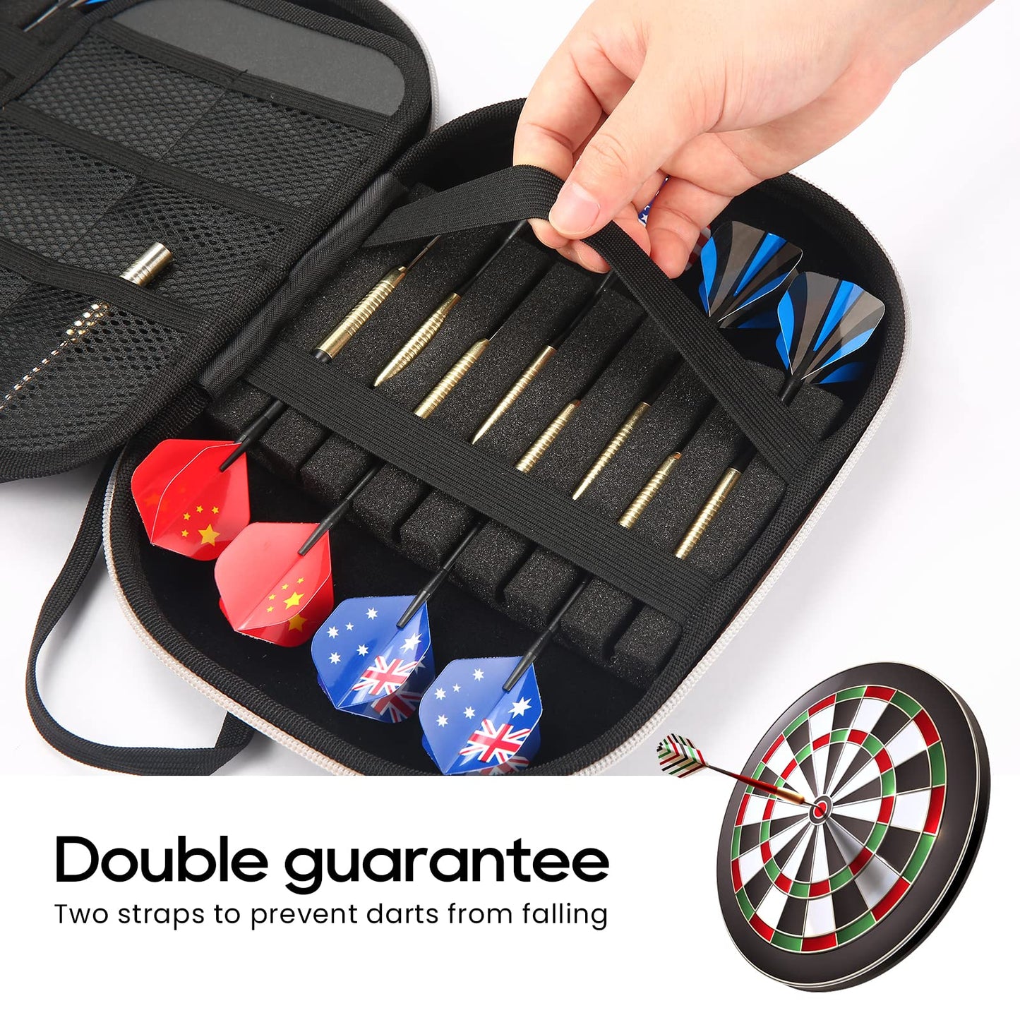 ATDAWN Aarts Case,Dart Case,Dart Cases Mens Holds 18 Darts,Portable & Durable