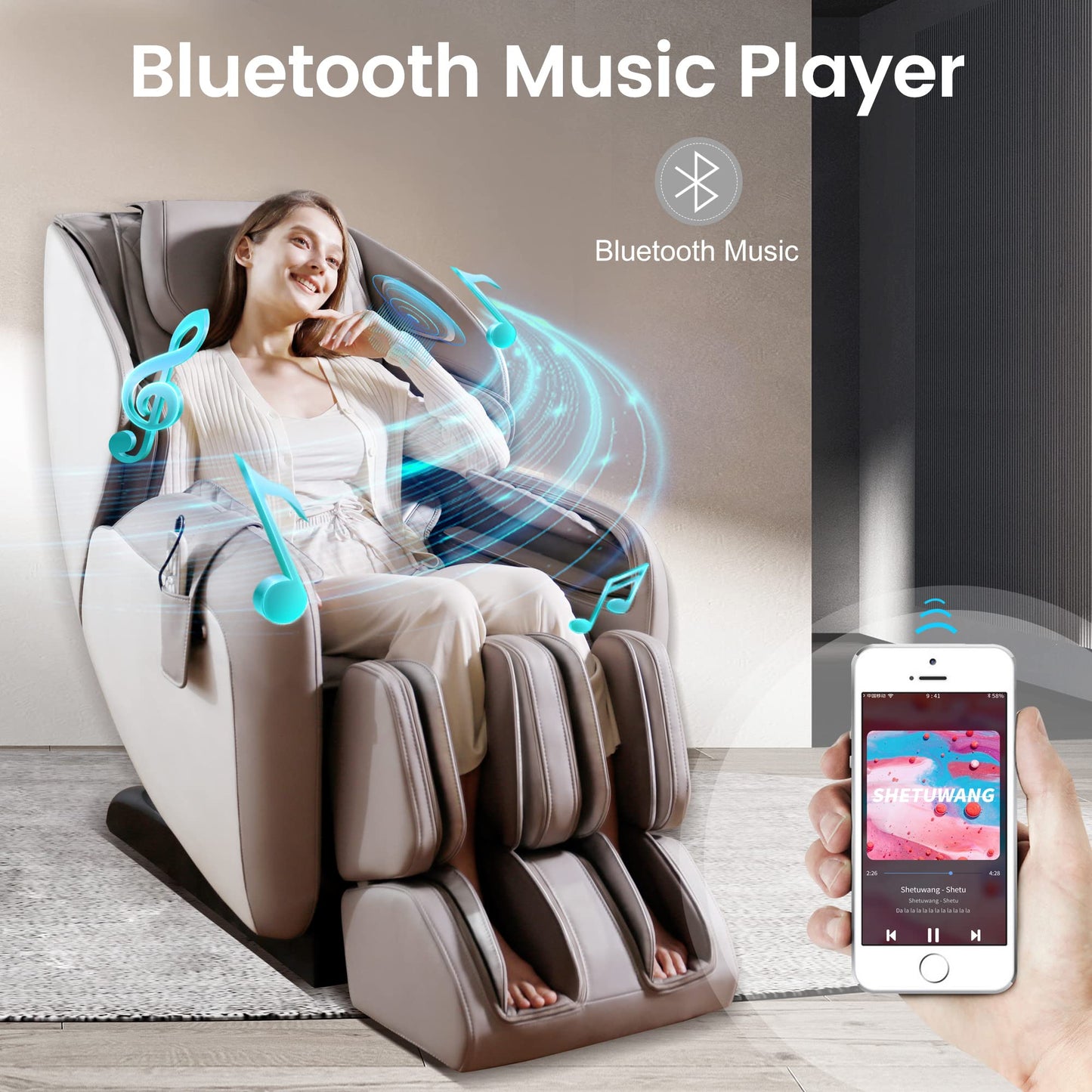 - ROTAI Massage Chair | Full Body Neck Shoulder Back Massage | Recliner -