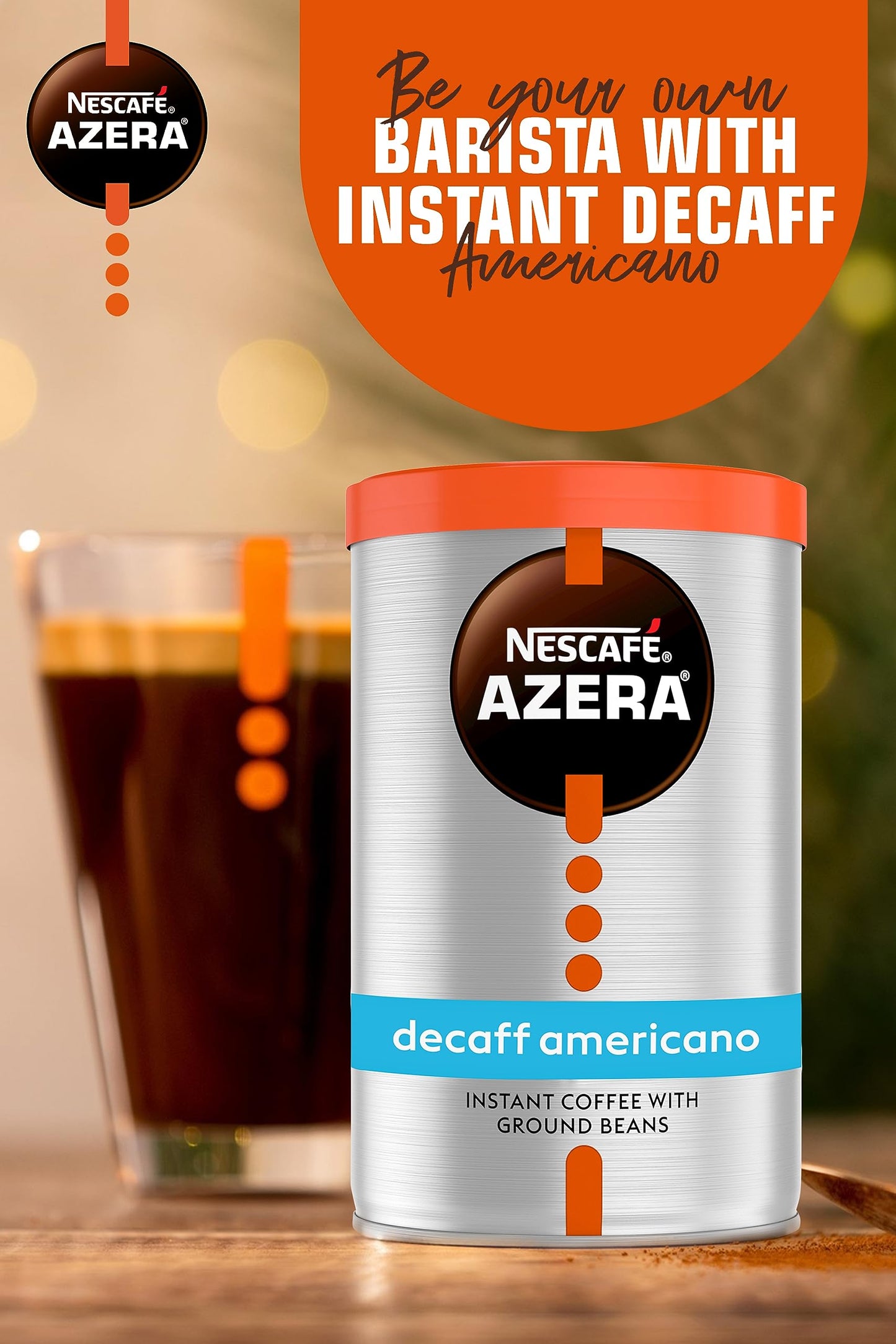 - NESCAFÉ Azera Americano | Decaff Instant Coffee | 90g (Pack of 6) -