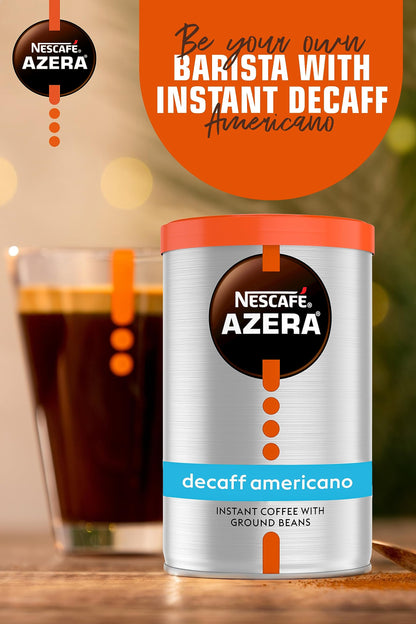 - NESCAFÉ Azera Americano | Decaff Instant Coffee | 90g (Pack of 6) -