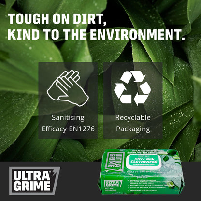 - UltraGrime Antibacterial Wipes 80 Thick Large Wipe Pack -