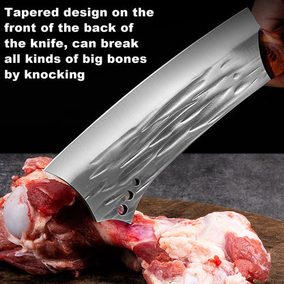 - Fubinaty Kitchen Knife | 8 Inch Handmade Forged Full Tang Chopping Knife -
