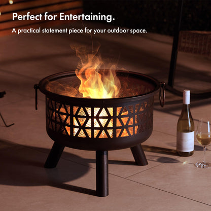 - VonHaus Fire Pit – Firepit for Outdoor, Garden, Patio – Portable