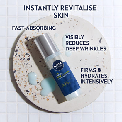 - NIVEA MEN Anti-Age Hyaluron Face Moisturising Gel | (50ml) -