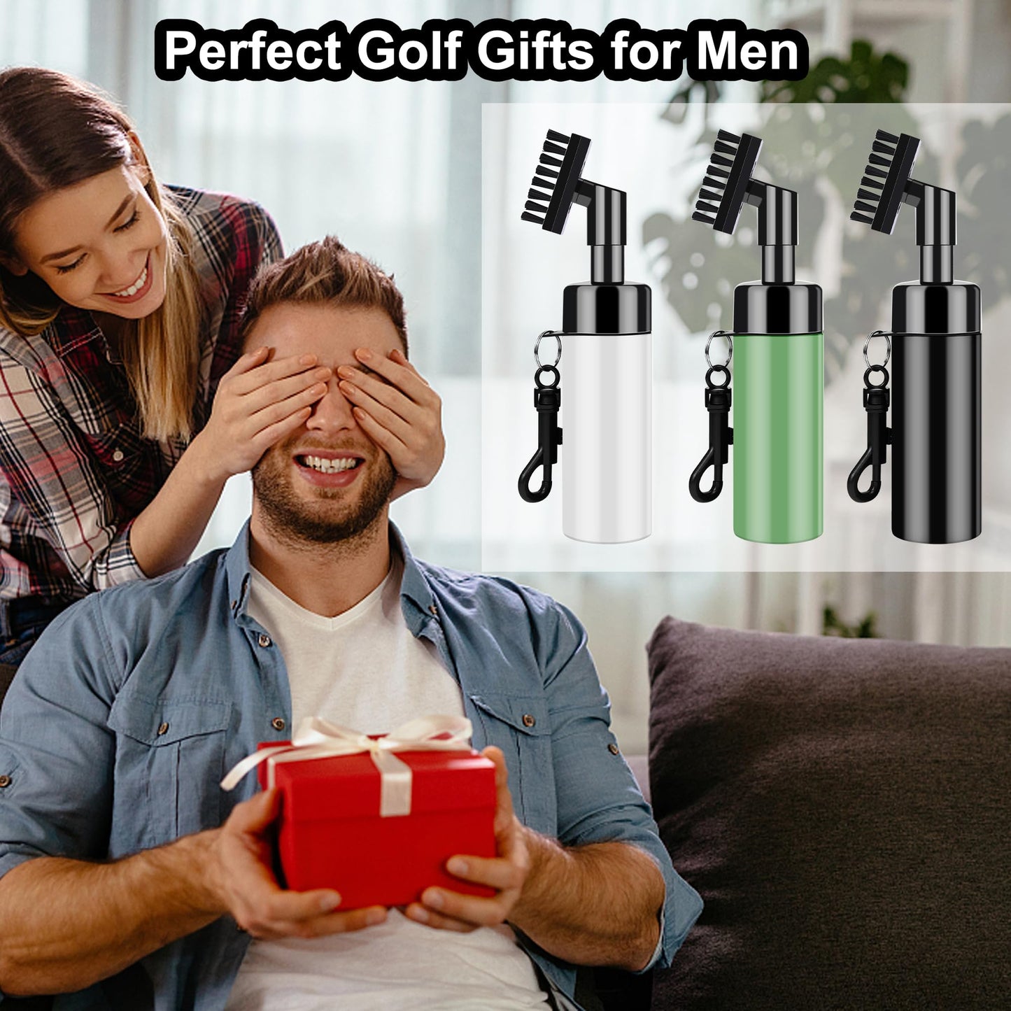 - FUZVOL Golf Club Brush | Club Groove Cleaner | Built in Water Spray -