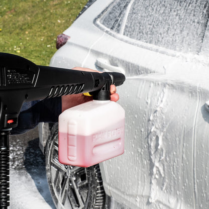 - Hyundai 1700W 1740psi / 120Bar Electric Pressure Washer | Ultra-quick 5.5L/min flow rate  | Extra-long 6m hose Jet Washer -