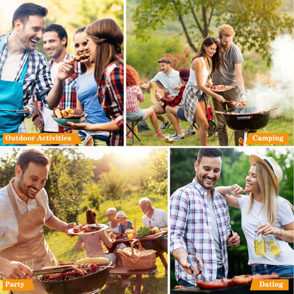 - QH7 10 Pack BBQ Barbecue Tool Set | Stainless Steel Outdoor Barbecue Grill Utensils Set -