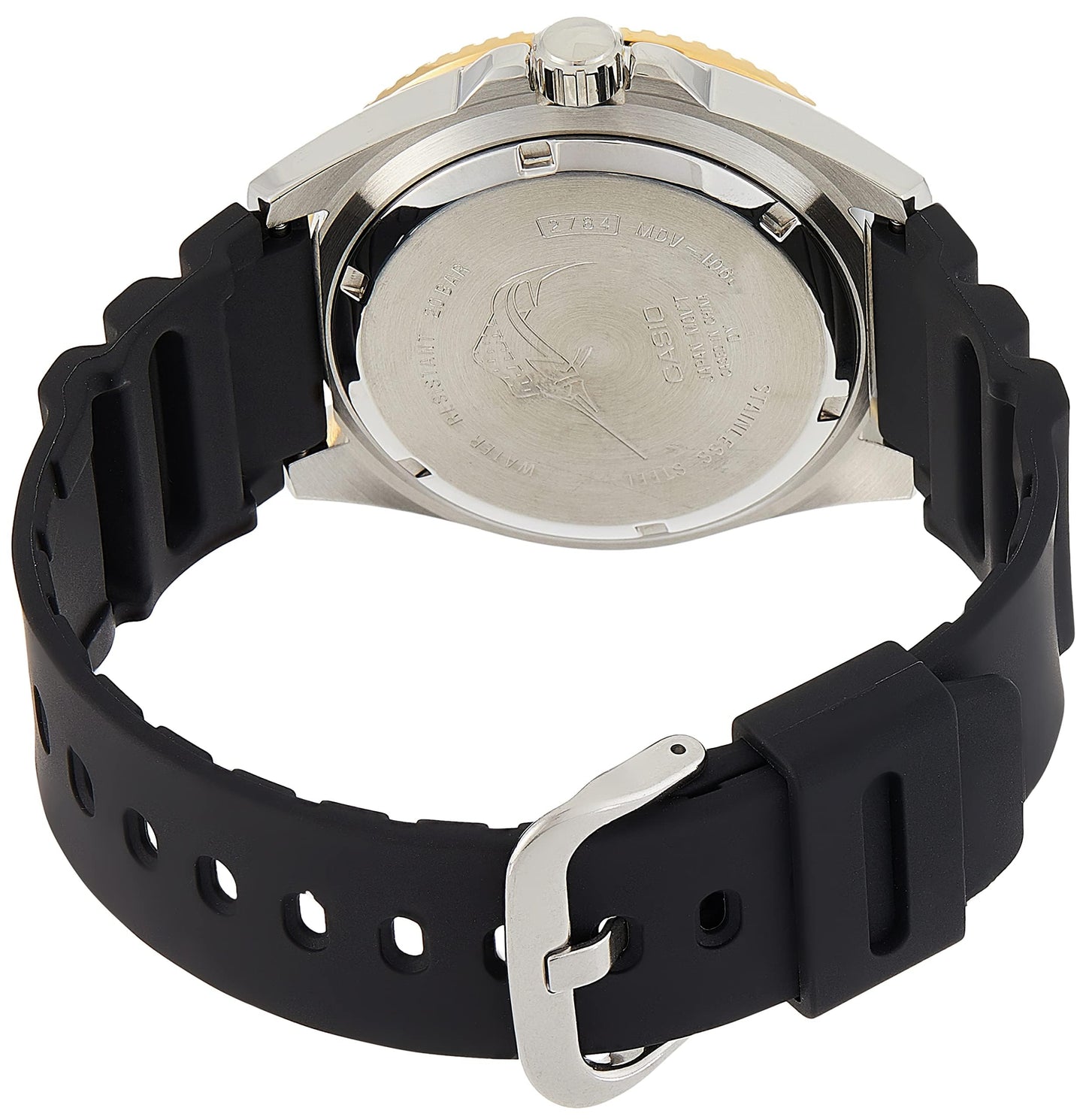 Casio Men Analog Quartz Watch with Resin Strap MDV-106G-1AVCF