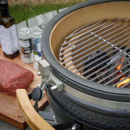 Dellonda Deluxe 16"(40cm) Ceramic Kamado Style BBQ Grill/Oven/Smoker - DG158