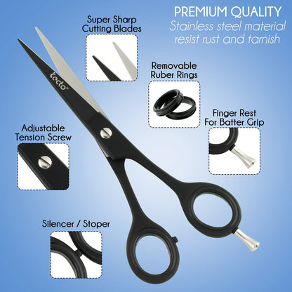 - Tecto 6" | Hair Dressing Scissors Sharp | Hair Cutting Scissor for Professional -