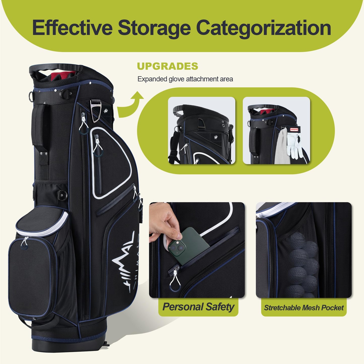 - GoHimal 14-Way Golf Stand Bag Golf Stand Bag -