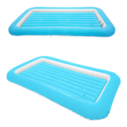 Avenli 85410 Kids Airbed/Single Size Flocked Air Mattress/Blue Coloured / 152cm x 89cm x 17.5cm