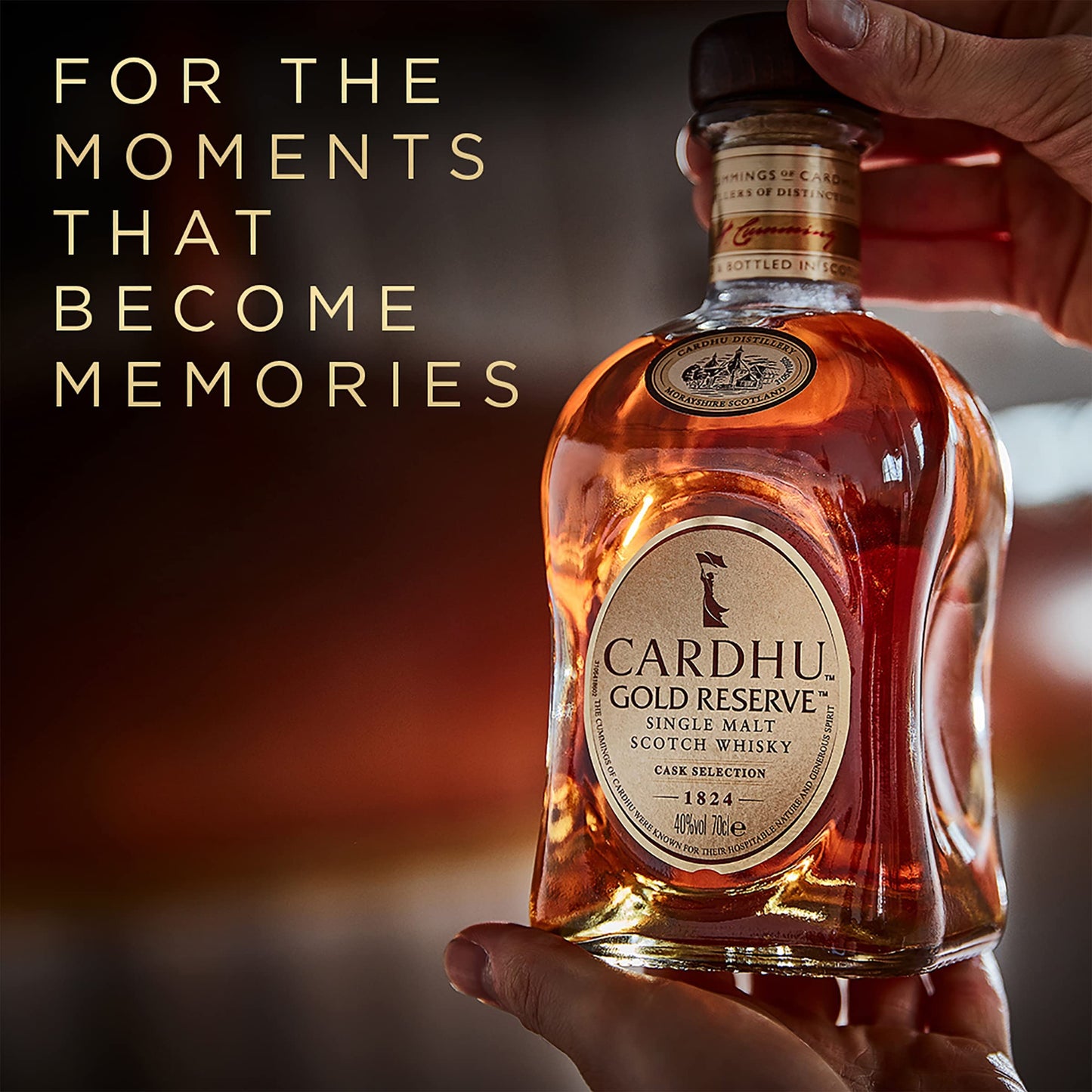 Cardhu Gold Reserve Single Malt Scotch Whisky | 40% vol | 70cl | Scottish Whisky | Notes of Baked Apple & Toffee | From One of the Oldest Speyside Whisky Distilleries