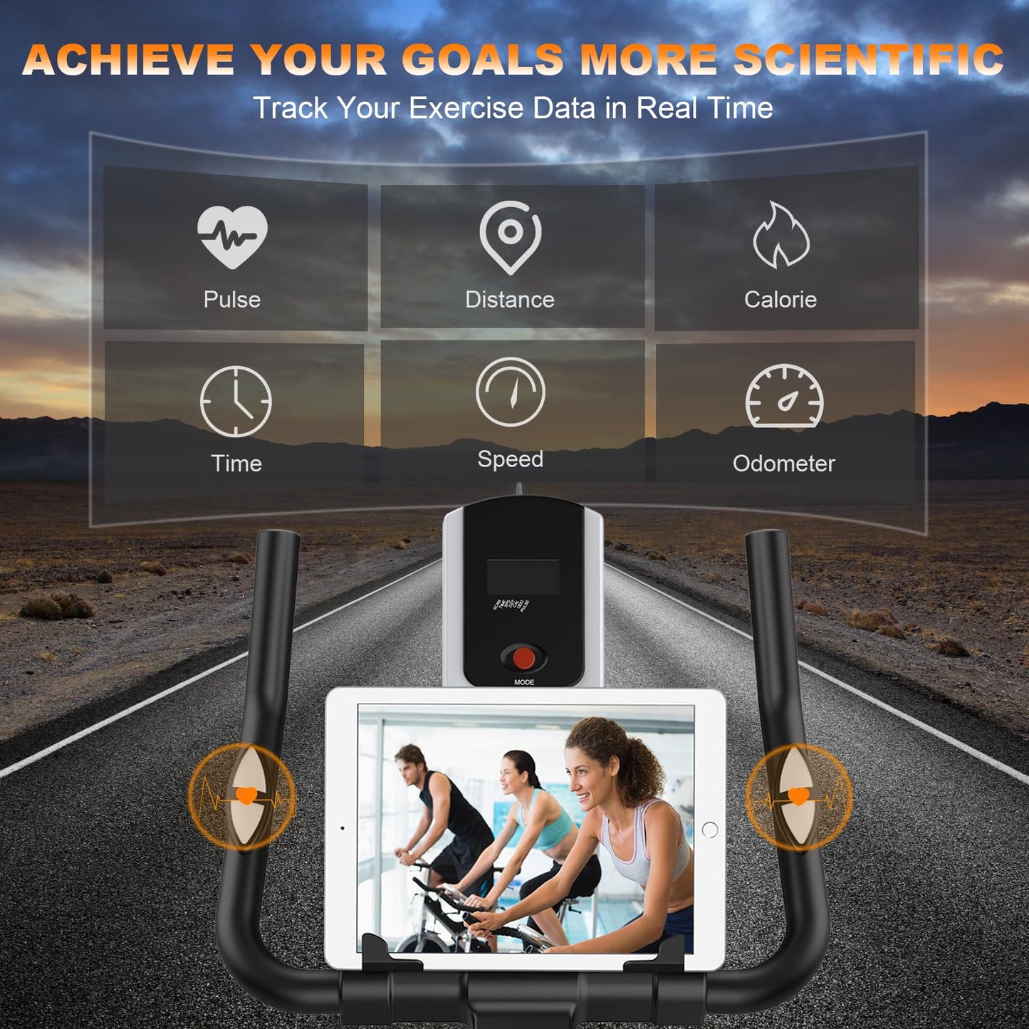 - Kitopa Exercise Bike for Home Use | Magnetic Resistance Stationary Indoor Cycling | Comfortable Seat Cushion | LCD Monitor -